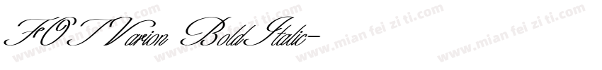 FOTVarion BoldItalic字体转换